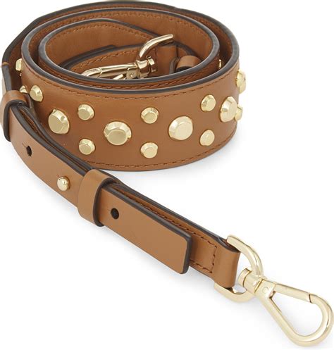 studded leather handbag strap by michael kors